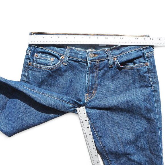 Red Engine 125-12 Dark Wash Skinny Jeans Made in USA Women's 30 - Picture 6 of 14